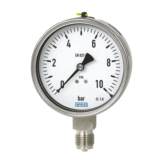 WIKA water pressure gauge