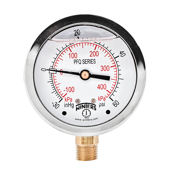Winters water pressure gauge